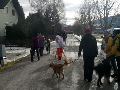 der Beginn unserer Wanderung